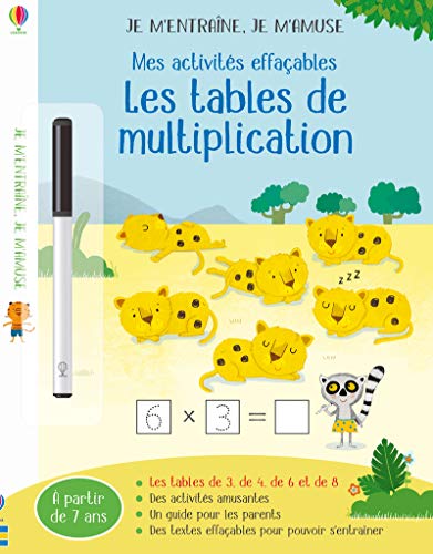 Stock image for Les tables de multiplication (3,4,6,8) - Je m'entrane, je m'amuse - Mes activits effaables for sale by medimops