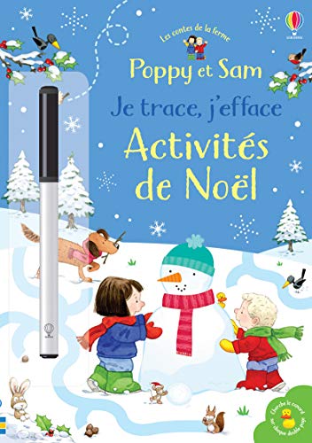 Stock image for Poppy et Sam - Je trace, j'efface - Activits de Nol - Les contes de la ferme for sale by Ammareal