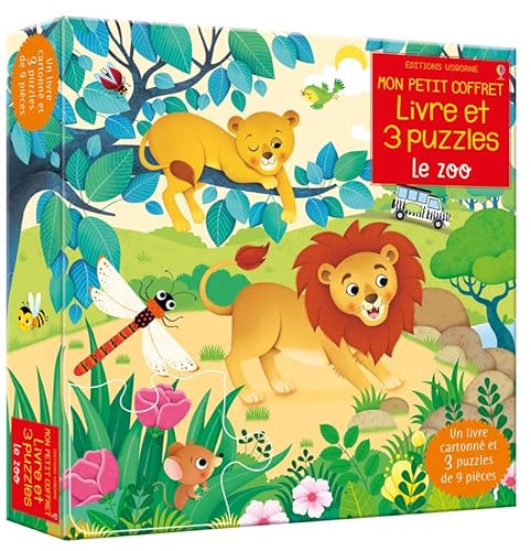 Beispielbild fr Mon petit coffret Livre et puzzles - Le zoo zum Verkauf von Ammareal