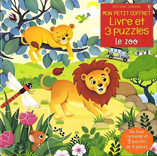 Imagen de archivo de Mon petit coffret Livre et puzzles - Le zoo a la venta por Ammareal
