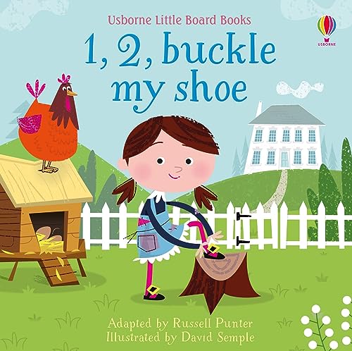 Beispielbild fr 1, 2, Buckle my Shoe (Usborne Baby Board Books) (Little Board Books) zum Verkauf von AwesomeBooks