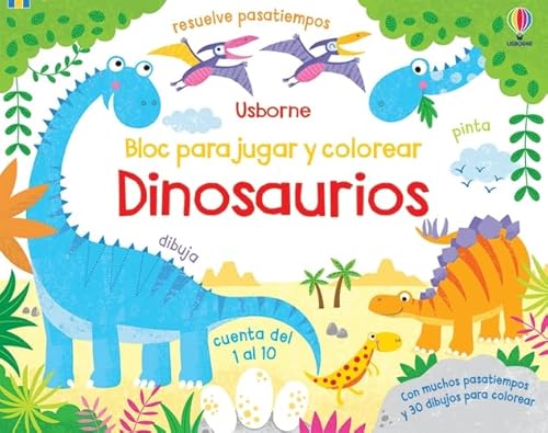 Imagen de archivo de Dinosaurios (Bloc para jugar y colorear) a la venta por medimops