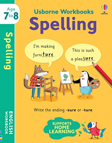 Beispielbild fr Usborne Workbooks Spelling 7-8 zum Verkauf von Ammareal