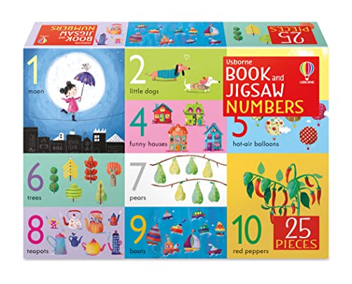 Stock image for Book and Jigsaw Numbers (Usborne Book and Jigsaw) for sale by Books Puddle