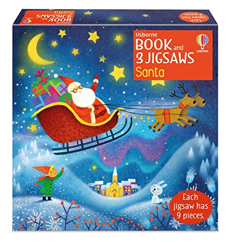 Beispielbild fr Usborne Book and 3 Jigsaws: Santa zum Verkauf von WorldofBooks