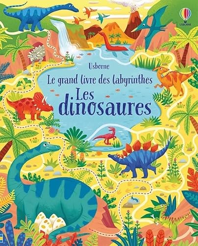 Beispielbild fr Les dinosaures - Le grand livre des labyrinthes zum Verkauf von medimops