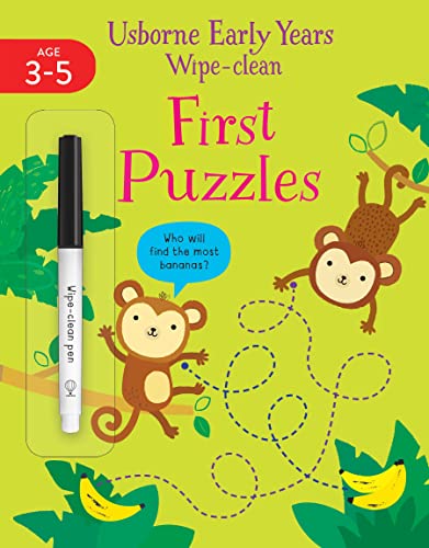 9781474998635: Early Years Wipe-Clean First Puzzles (Usborne Early Years Wipe-clean, 21)