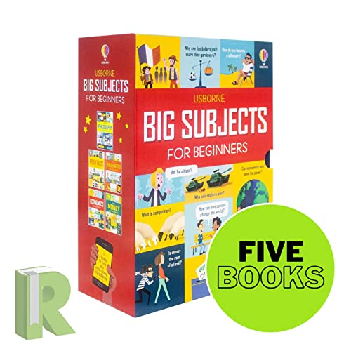 Beispielbild fr Usborne Big Subjects For Beginners 5 Books Collection Box set ( Money, Economics, Business, Politics & Philosophy) zum Verkauf von Books Unplugged