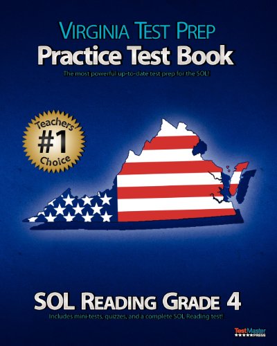9781475255829: VIRGINIA TEST PREP Practice Test Book SOL Reading Grade 4