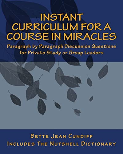 Beispielbild fr Instant Curriculum for A Course in Miracles zum Verkauf von THE SAINT BOOKSTORE
