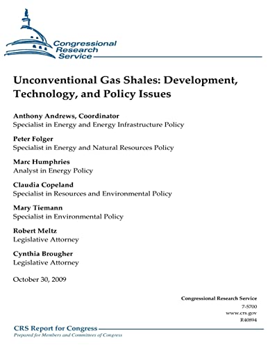 9781475278811: Unconventional Gas Shales: Development, Technology, and Policy Issues