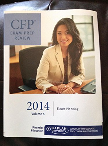 Stock image for CFP Exam Prep Review Estate Planning 2014 Volume 6 for sale by HPB-Red
