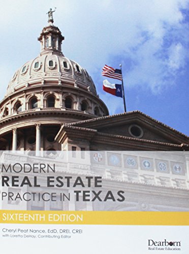 Imagen de archivo de Modern Real Estate Practice in Texas a la venta por HPB-Red