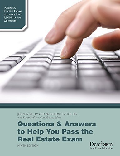 Imagen de archivo de Questions & Answers to Help You Pass the Real Estate Exam a la venta por HPB-Red