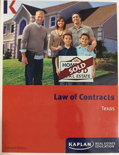 9781475427974: Law of Contracts Texas (Second Edition)