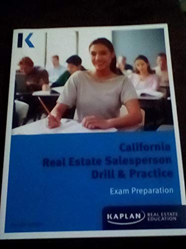 Beispielbild fr California Real Estate Salesperson Drill and Practice zum Verkauf von ThriftBooks-Atlanta