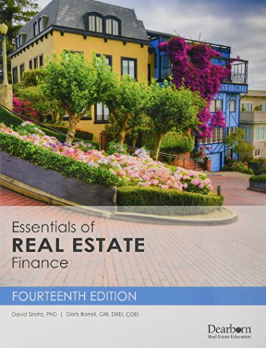 Imagen de archivo de Essentials of Real Estate Finance a la venta por Better World Books