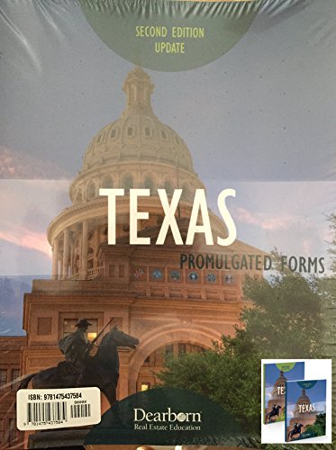 Stock image for Texas Promulgated Forms, 2nd Edition UPDATE and Supplement Set for sale by HPB-Diamond