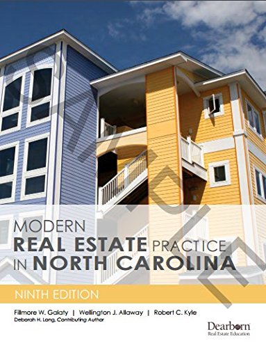 Beispielbild fr Modern Real Estate Practice in North Carolina, 9th Edition zum Verkauf von Off The Shelf