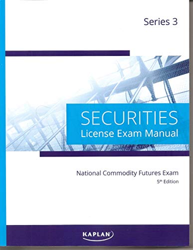 Beispielbild fr Series 3 Securities License Exam Manual National Commodity Futures Exam 5th edition zum Verkauf von GF Books, Inc.