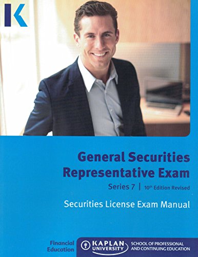 Imagen de archivo de General Securities Representative Exam Series 7, 10th Edition Revised a la venta por Better World Books