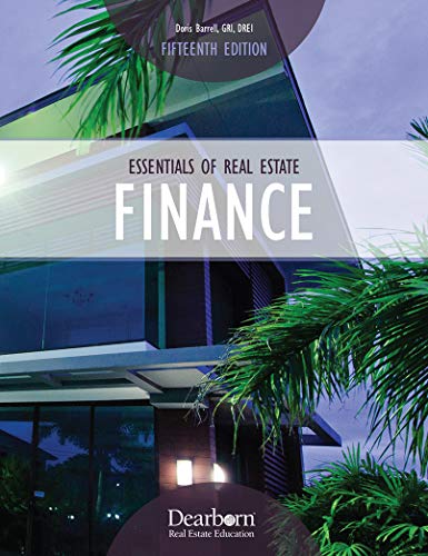 Stock image for Essentials of Real Estate Finance 15th Edition for sale by SecondSale