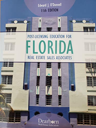 Imagen de archivo de Post-Licensing Education for Florida Real Estate Associates a la venta por GF Books, Inc.