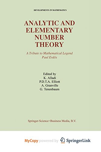 9781475745085: Analytic and Elementary Number Theory: A Tribute to Mathematical Legend Paul Erdos
