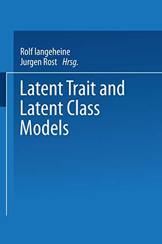 9781475756463: Latent Trait and Latent Class Models