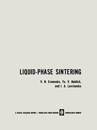 Imagen de archivo de Liquid-Phase Sintering a la venta por THE SAINT BOOKSTORE