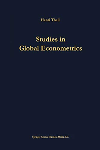 Stock image for Studies in Global Econometrics for sale by Revaluation Books