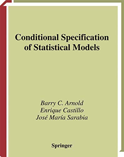 9781475772609: Conditional Specification of Statistical Models
