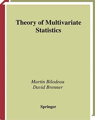 9781475773033: Theory of Multivariate Statistics (Springer Texts in Statistics)