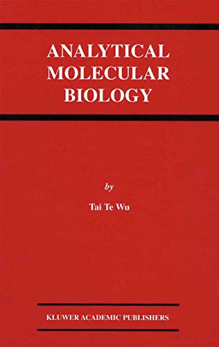Imagen de archivo de Analytical Molecular Biology a la venta por Lucky's Textbooks