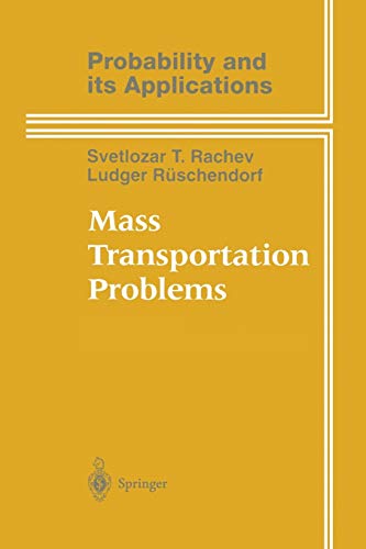 9781475780871: Mass Transportation Problems: Applications (Probability And Its Applications)