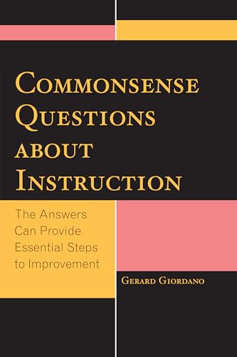 Beispielbild fr Commonsense Questions About Instruction zum Verkauf von Blackwell's