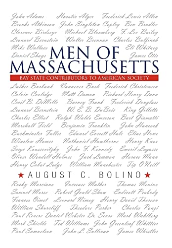 Beispielbild fr Men of Massachusetts: Bay State Contributors to American Society zum Verkauf von Lucky's Textbooks