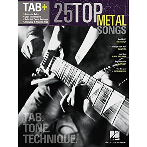 25 Top Metal Songs - Tab. Tone. Technique.: Tab+ (9781476813370) by Various