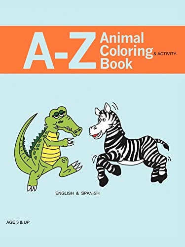 9781477204078: A - Z Animal Coloring & Activity Book: English & Spanish