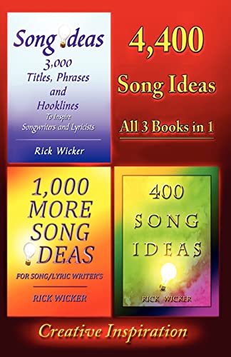 Stock image for 4,400 Song Ideas: All 3 Books in 1 for sale by THE SAINT BOOKSTORE