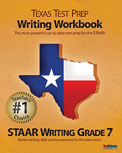 9781477633397: TEXAS TEST PREP Writing Workbook STAAR Writing Grade 7