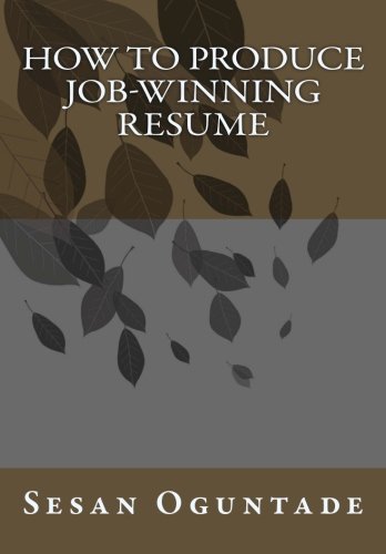 Imagen de archivo de How To Produce Job-Winning Resume a la venta por Revaluation Books