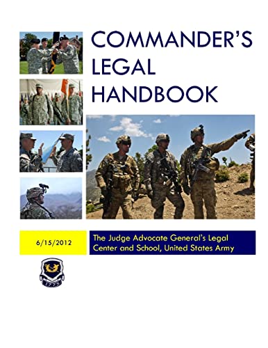 Beispielbild fr Commander's Legal Handbook zum Verkauf von SecondSale