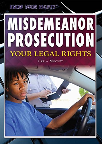 Stock image for Your Legal Rights Regarding Misdemeanor Prosecution for sale by Better World Books