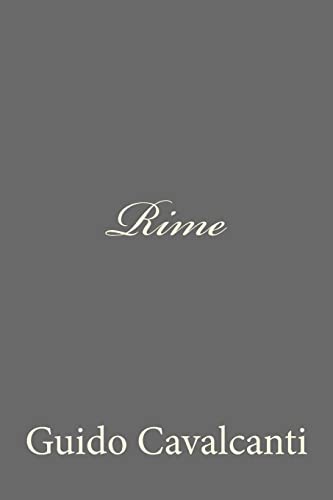 Imagen de archivo de Rime a la venta por THE SAINT BOOKSTORE