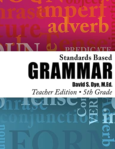 Beispielbild fr Standards Based Grammar: Grade 5: Teachers Edition zum Verkauf von Hawking Books