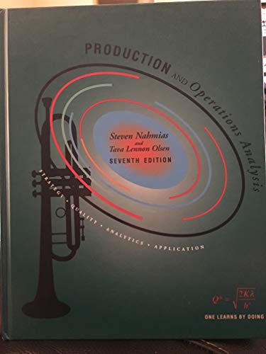 9781478623069: Production and Operations Analysis