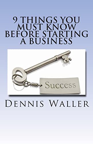 Stock image for 9 Things You Must Know Before Starting a Business for sale by THE SAINT BOOKSTORE