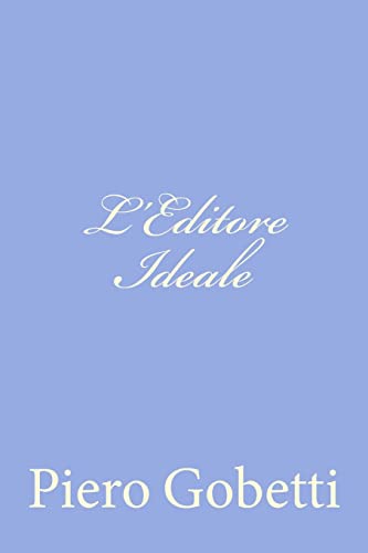 Stock image for L'Editore Ideale for sale by THE SAINT BOOKSTORE