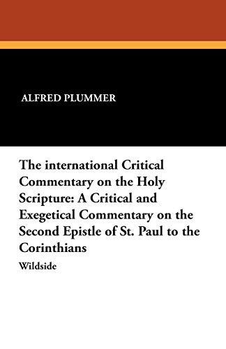 The International Critical Commentary on the Holy Scripture